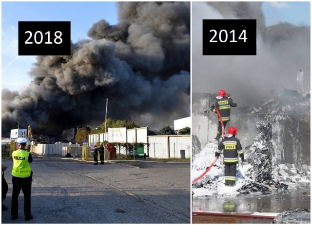 Pożar przy ul. Pomorskiej w Szczecinie. W 2014 również wybuchł tam pożar.