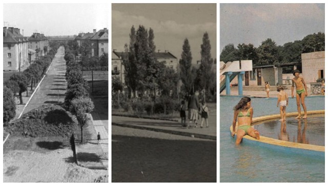 Na zdjęciach widać Zduńską Wolę pod koniec lat 40. oraz w latach 50., 60., 70. i 80. ubiegłego wieku