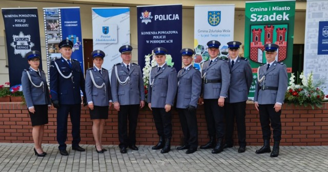 W trakcie uroczystości awansowani zostali także policjanci z powiatu poddębickiego