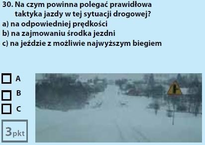 W nowych testach na prawo jazdy na przeczytanie pytania i...