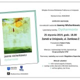 Wieczór autorski Joanny Wicherkiewicz już dzisiaj