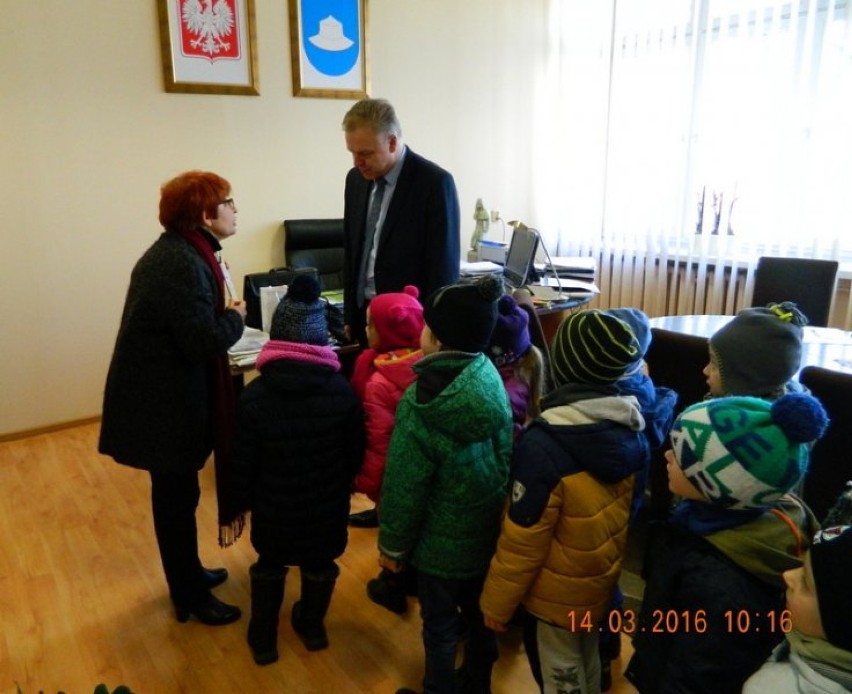 Kłobuck: Przedszkolaki zawitały do burmistrza