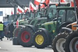 Rolniczy protest pod Sieradzem trwa. S-8 całkowice zablokowana przez ciągniki! ZDJĘCIA