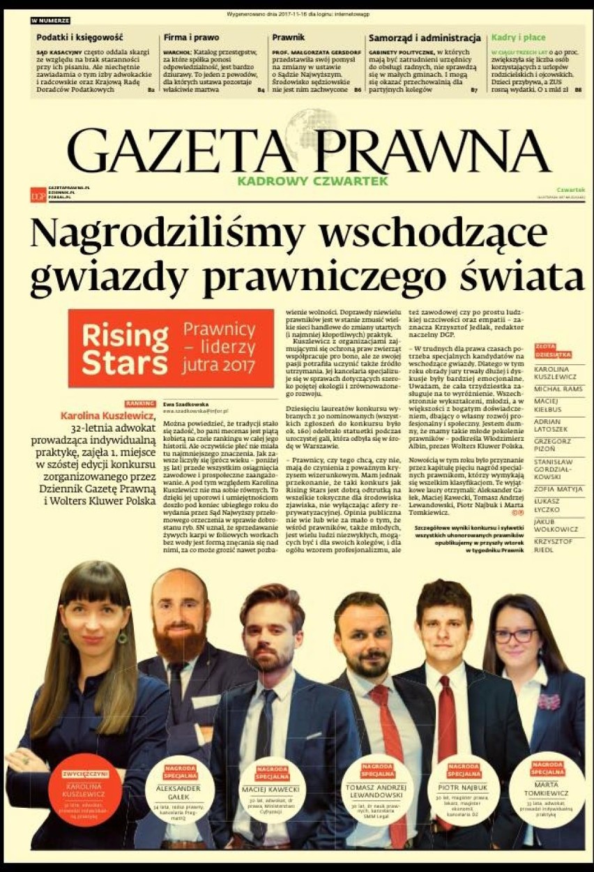 Adwokacki głos w imieniu zwierząt. Sieradzanka Karolina Kuszlewicz uznana za najlepszego młodego prawnika w Polsce