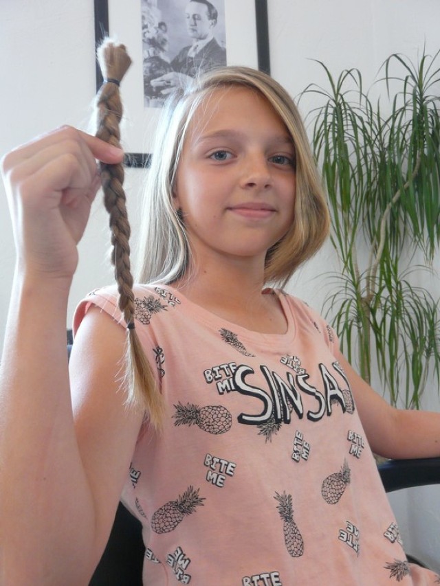 Daj włos w Sieradzu. Na szlachetny gest zdobyła się 13-letnia Martyna Kamińska