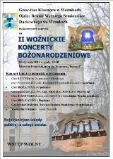 Koncerty Bożonarodzeniowe - zaproszenie do klasztoru we Woźnikach