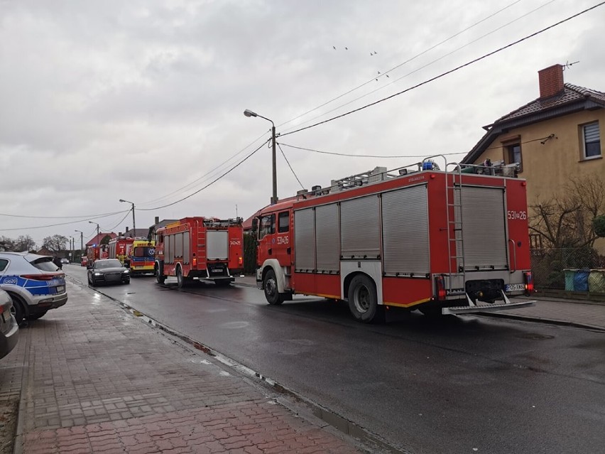 Wybuch pieca w domu jednorodzinnym w Nowych Skalmierzycach. ZDJĘCIA