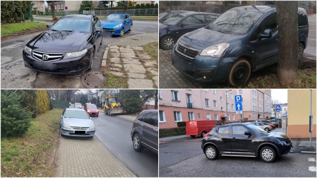 Tak zostawiali swoje samochody "mistrzowie parkowania" w marcu na ulicach Tarnowa
