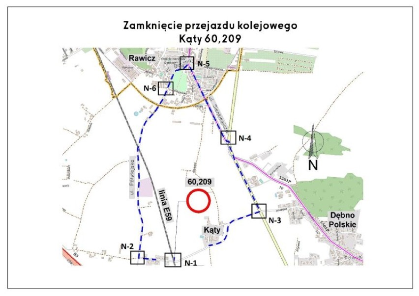 Zamkną przejazd kolejowy Kąty - Folwark. Utrudnienia dla kierowców do 20 grudnia 2019