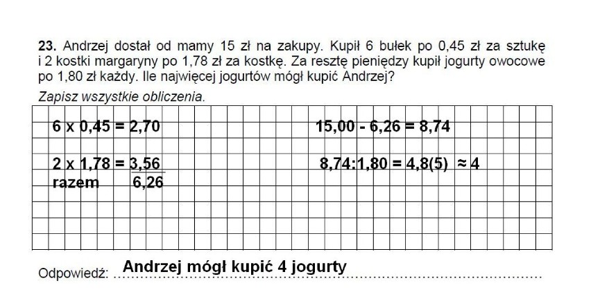 Test szóstoklasisty 2014 z CKE 1.04.2014. Sprawdzian...