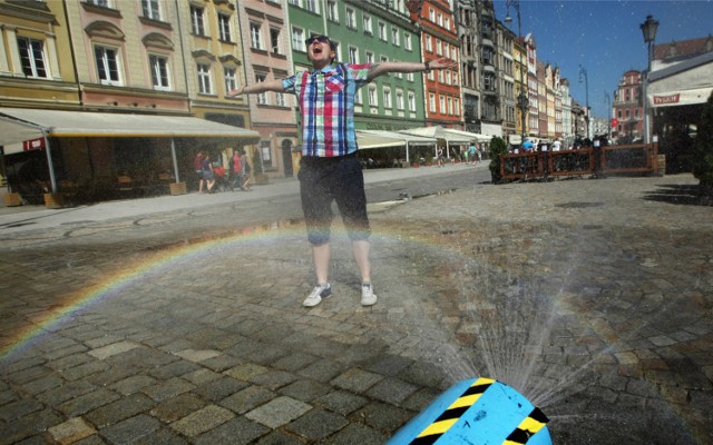 Kurtyny wodne we wrocławskim Rynku, zdjęcie ilustracyjne