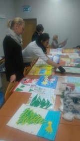 Konkurs plastyczny w Gorzkowicach. Dzieci malowały swoje wymarzone święta