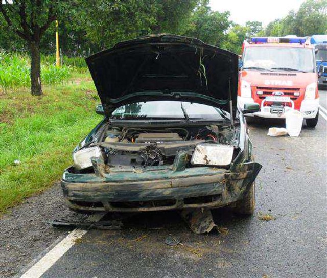 Wypadek w Witaszycach: Jedna osoba w szpitalu