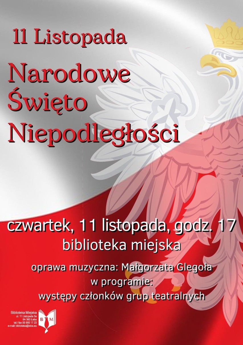 Program obchodów Święta Niepodległości w Lęborku, Łebie, Nowej Wsi, Cewicach i Wicku