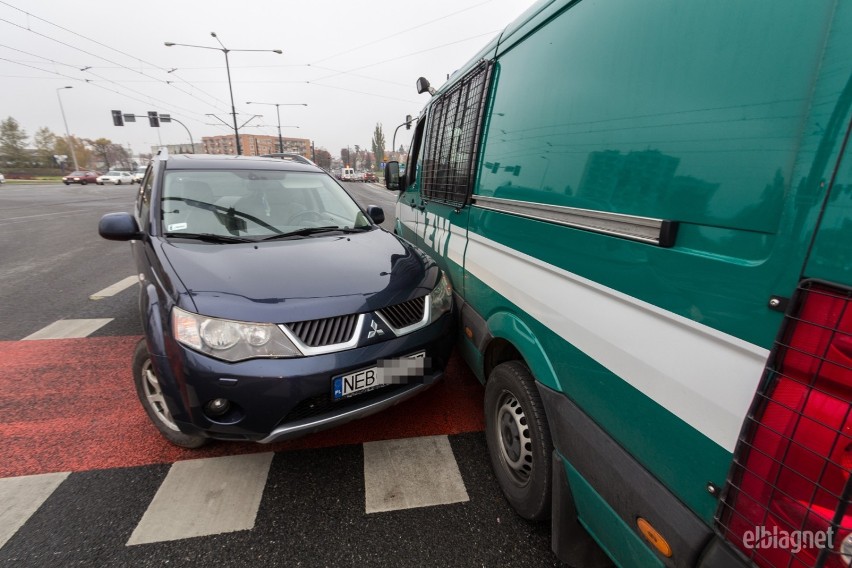 Wypadek w Elblągu