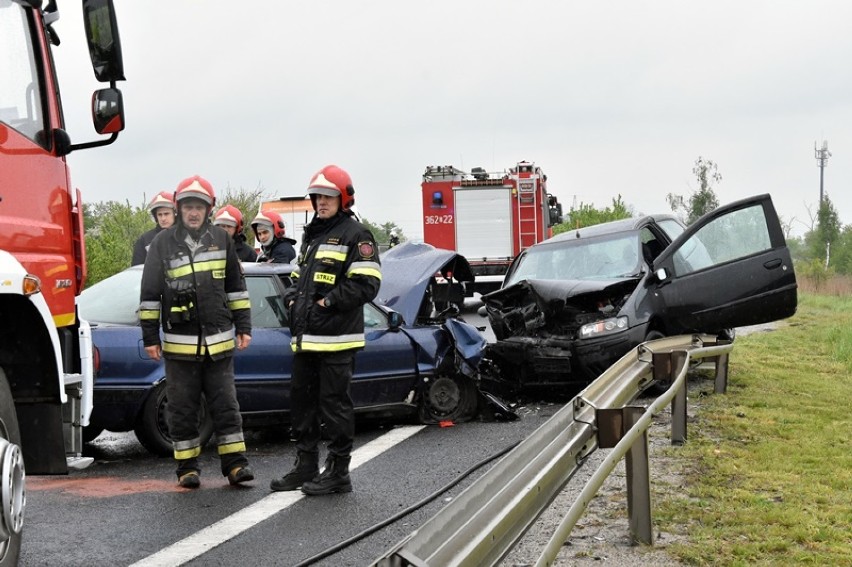 Wypadek na ulicy Wrocławskiej w Legnicy.