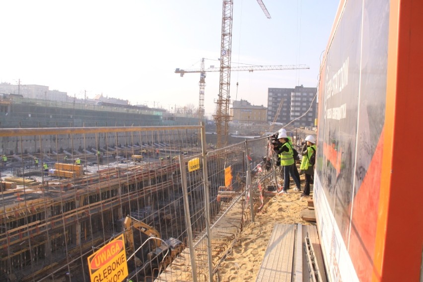 Nowe zdjęcia z placu budowy dworca PKP i Galerii Katowickiej