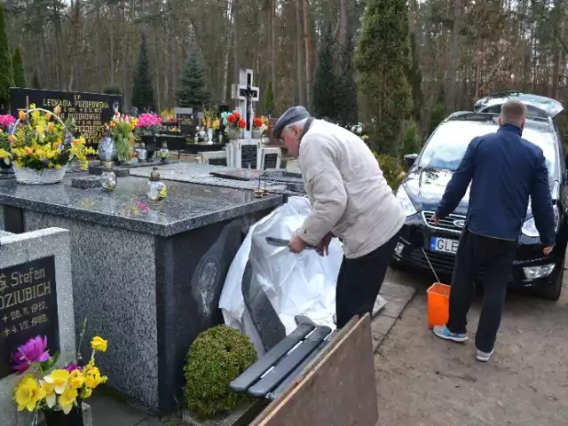 Zbezczeszczono grób na lęborskim cmentarzu