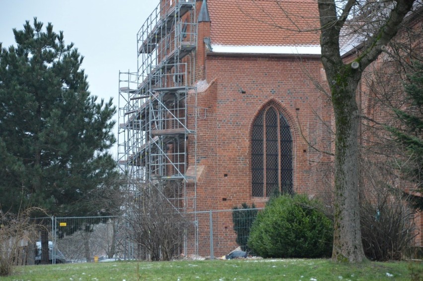 Prace remontowe, świątyni w Sławnie, ruszyły w marcu 2018...