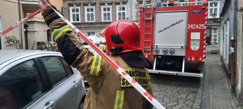 Do uszkodzenia rury z gazem doszło w centrum Zielonej Góry,...