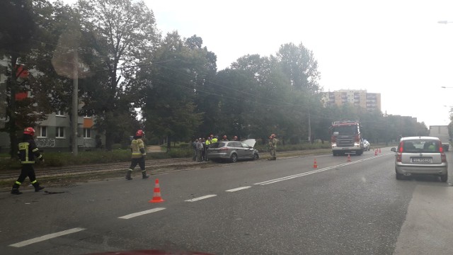 Wypadek w alei Niepodległości w Częstochowie