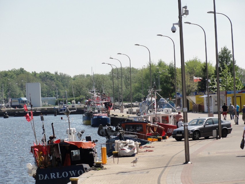 Darłowo lato. Darłówko tuż przed letnim sezonem turystycznym