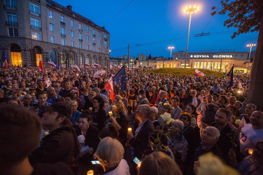 Protest przed sądem w Gdyni 20.07.2017