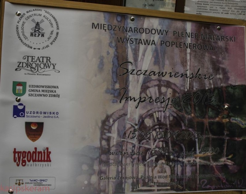 W Szczawnie-Zdroju zorganizowano wernisaż w związku z "Międzynarodowym Plenerem Malarskim".