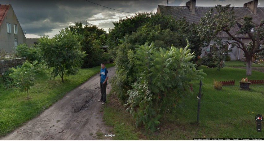 Wioski pod Gołańczą w Google Street View. Mieszkańcy i goście przyłapani przez kamerę