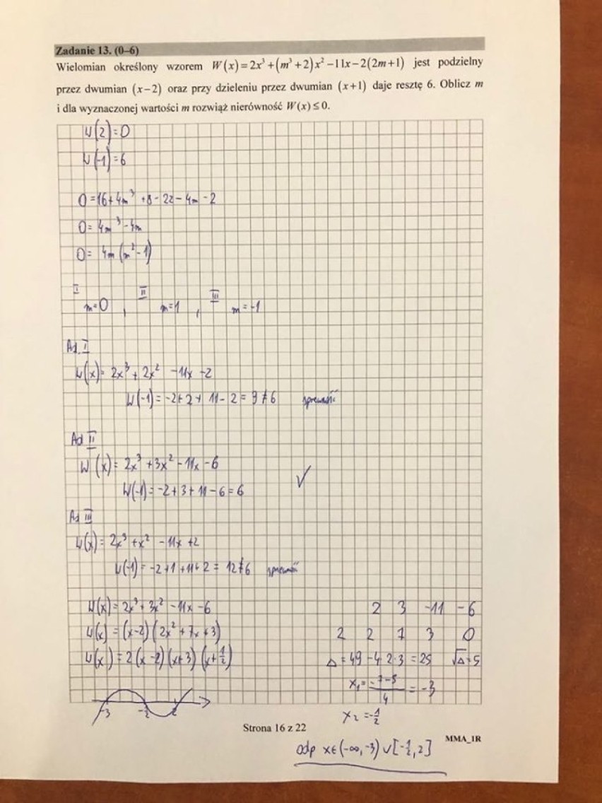 Matura z matematyki rozszerzona 2019: Odpowiedzi, Zadania,...