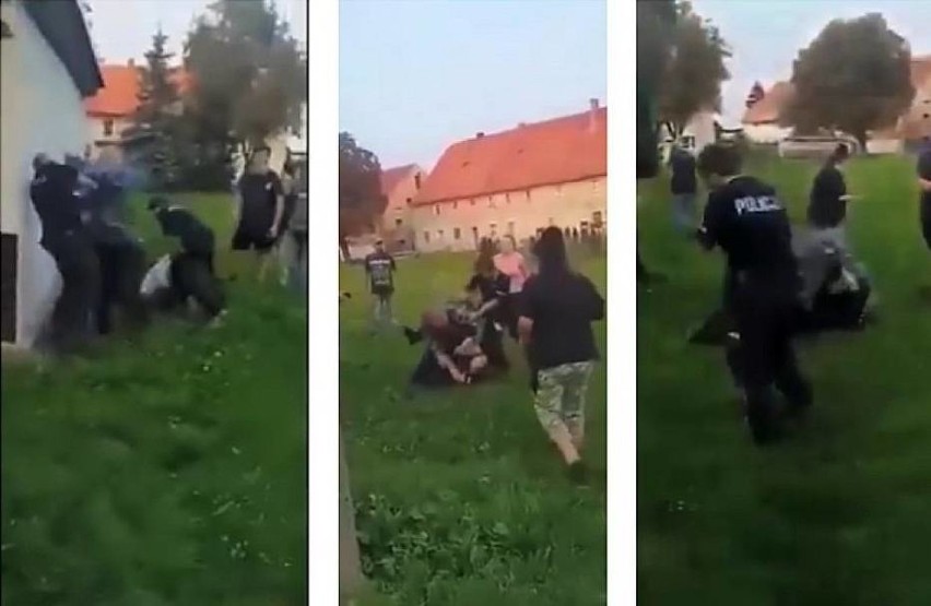 Akt oskarżenia za pobicie policjantów w Pastuchowie. Ojciec i syn staną przed sądem 