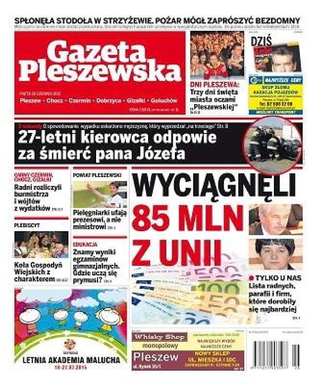 Gazeta Pleszewska z 26 czerwca 2015