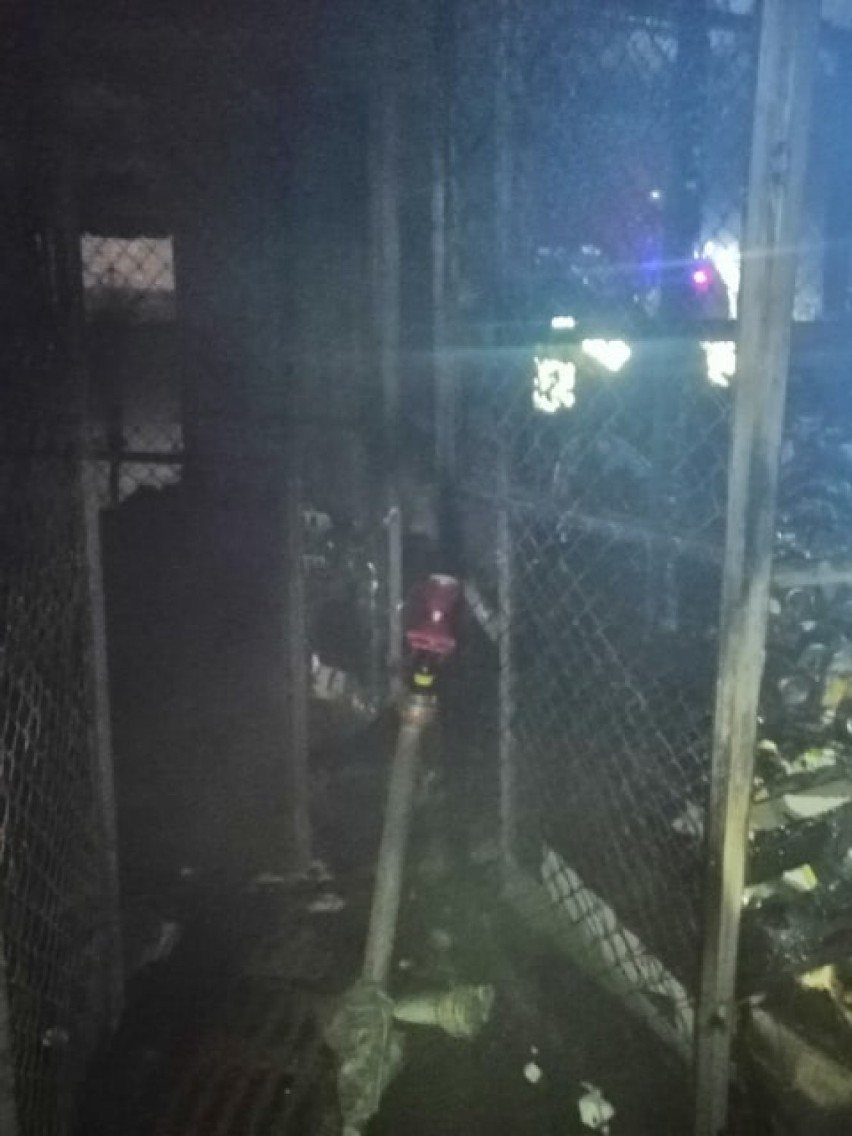 Pożar w bloku przy ulicy Jana Pawła II w Sieradzu