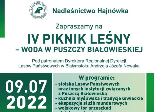 IV Piknik Leśny już w sobotę 9 lipca