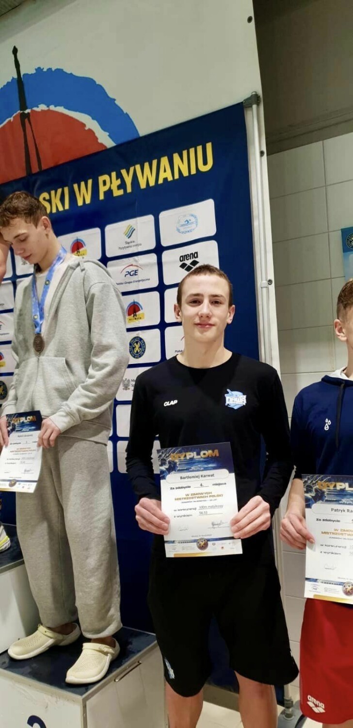 Rewelacyjne wyniki uzyskali pływacy Nawy na mistrzostwach Polski w Gliwicach