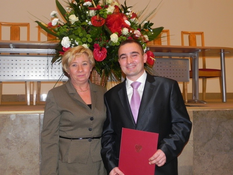 Dyrektor DPS w Płocku nagrodzony za przyjazne serce przez ministra pracy