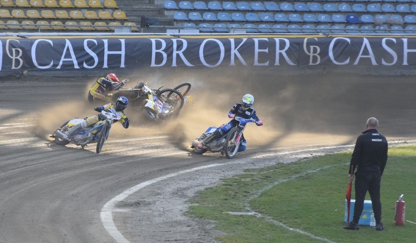 W meczu z Motorem Lublin Anders Thomsen brał udział w upadku...