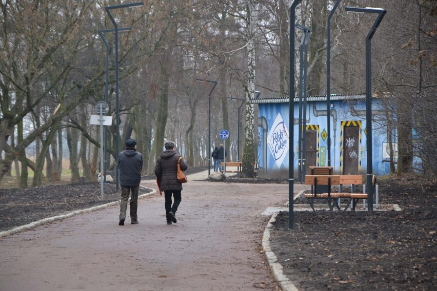 Park Miejski w Malborku po rewitalizacji wykonanej nad Nogatem