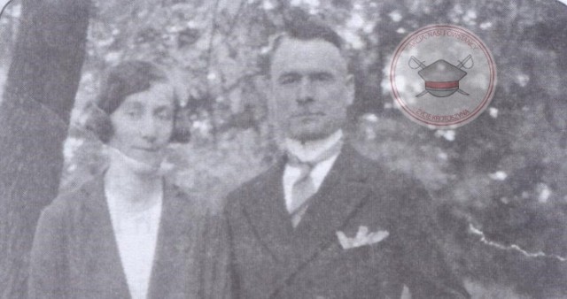 Jan Bardzik z drugą żoną Kazimierą. Zdjęcie wykonano między 1934 r. a 1936 r.