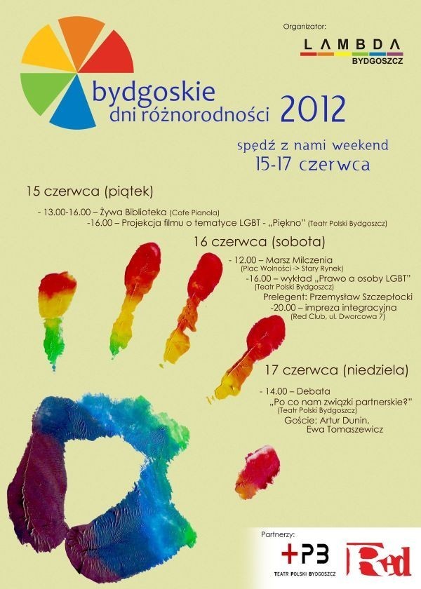 Plakat Bydgoskie Dni Różnorodności 2012