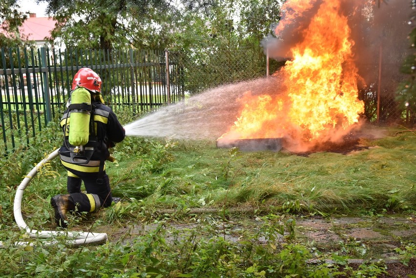 Ćwiczenia bielskich strażaków