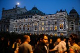 Kraków. Mapping na budynku Teatru im. Słowackiego [ZDJĘCIA]