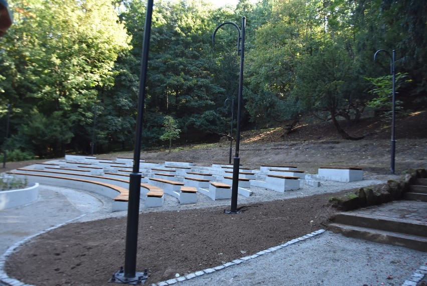 Odbudowywany amfiteatr w Szczawnie-Zdroju już prawie gotowy