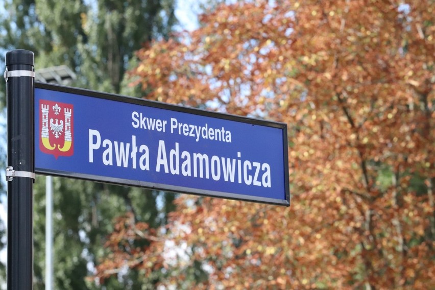 Otwarcie skweru Pawła Adamowicza w Inowrocławiu [zdjęcia]