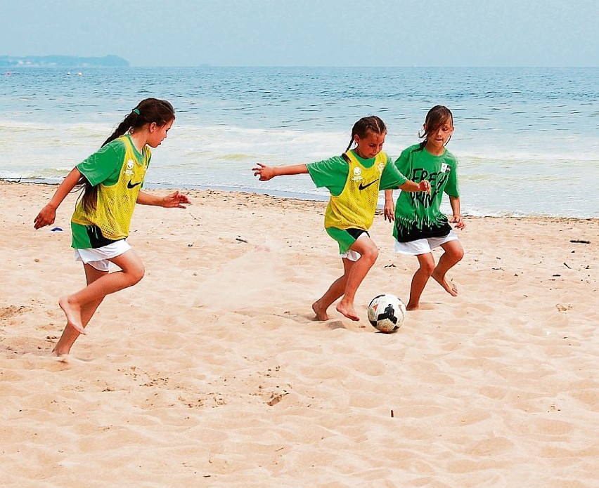 Wielką przyjemnością dla dziewczyn był trening na plaży