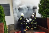 Kłodawa: Pożar garażu na ulicy Orzeszkowej [ZDJĘCIA]