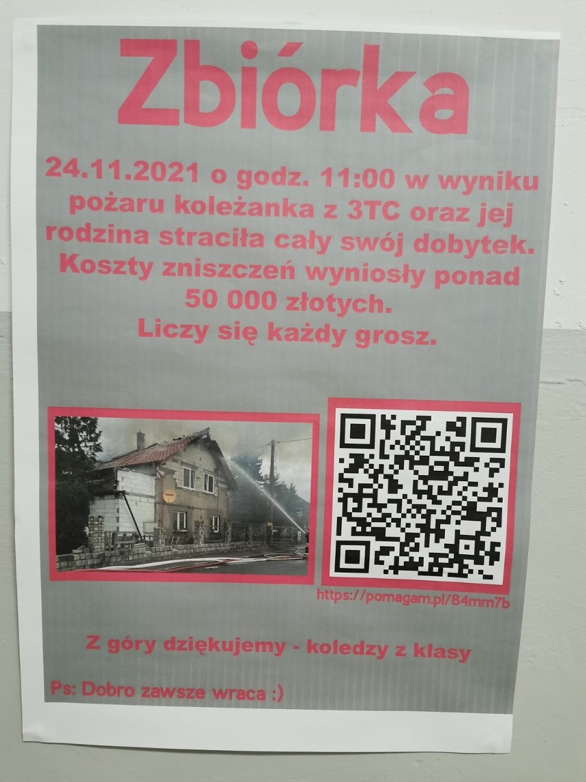 Siechnice koło Wrocławia. Pożar zabrał im wszystko. Trwa zbiórka pieniędzy! Zobacz, jak możesz pomóc! (SZCZEGÓŁY)