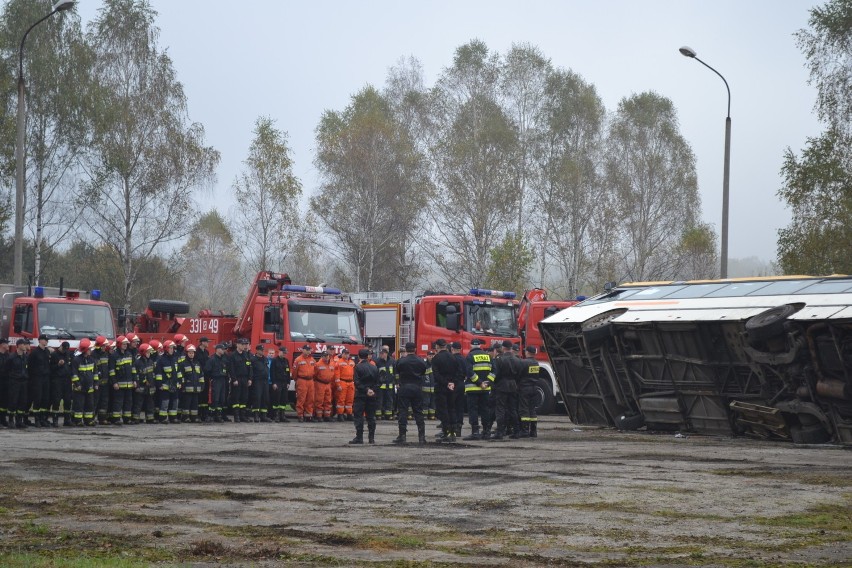 Sosnowiec: strażacy z całego województwa na ćwiczeniach w PKM-ie [ZDJĘCIA]