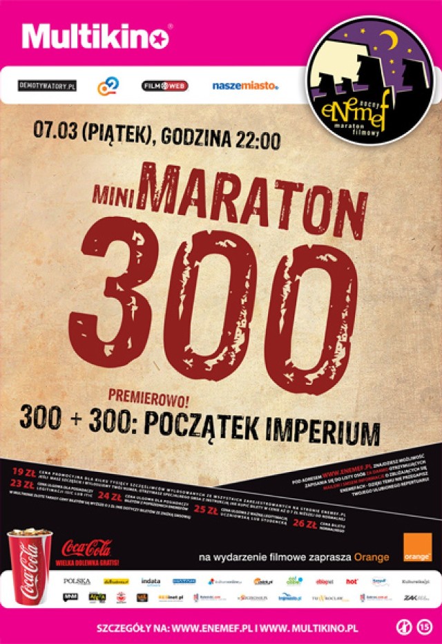 ENEMEF: Maraton 300 w kinach Multikino. Mamy zaproszenia [szybki konkurs]