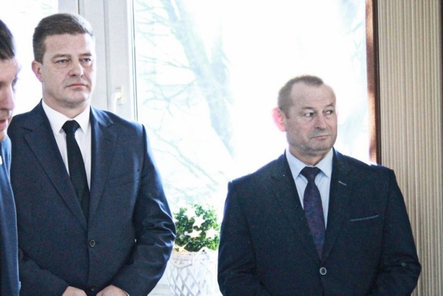 Od lewej: Zbigniew Brodziak (szef OPS-u) i Stanisław Szczotka (szef PSL-u)